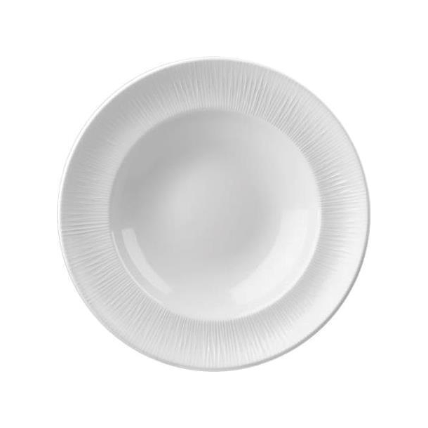 CHURCHILL BAMBOO dyb tallerken - hvid - 12 stk.