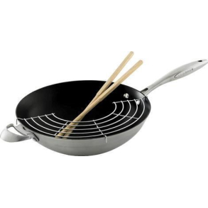 SCANPAN CTX wok med rist, pinde, hjælpehåndtag