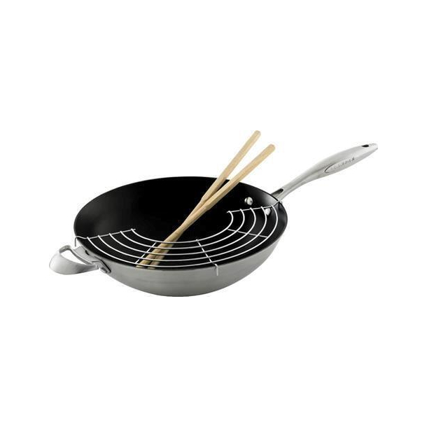 SCANPAN CTX wok med rist, pinde, hjlpehndtag