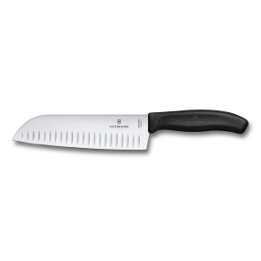 VICTORINOX FIBROX SANTOKU kokkekniv med luftlommer