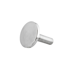 Professionel k�dhammer med glat bund - rustfri st�l - 1,5 kg.