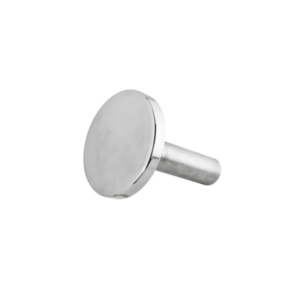 Professionel k�dhammer med glat bund - rustfri st�l - 1,5 kg.