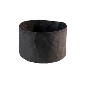 Brdkurv med papirpose-look - sort