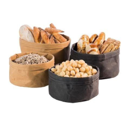 Brdkurv med papirpose-look - lys brun