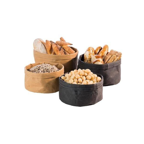 Brdkurv med papirpose-look - lys brun