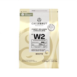Callebaut Hvid chokolade - 2,5 kg.