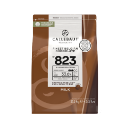 Callebaut Lys chokolade (33%) - 2,5 kg.