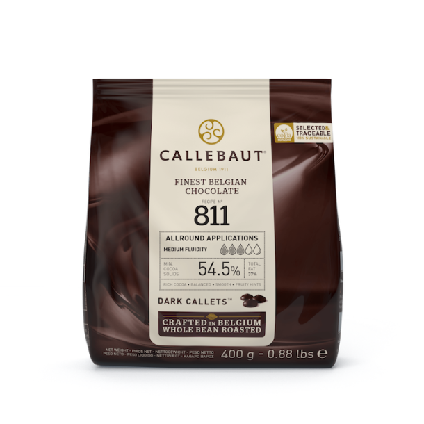 Callebaut Mrk chokolade (54,5%) - 400 g.