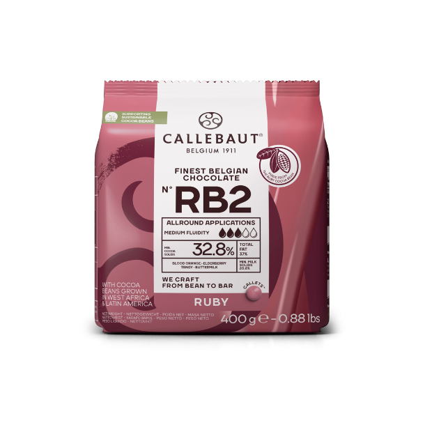 Callebaut Ruby chokolade - 400 g.