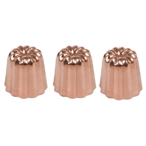 Canel bageform - kobber - 3 stk.