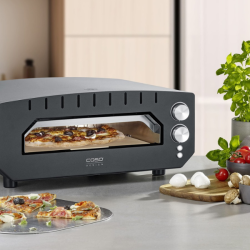 Caso PizzaChef elektrisk pizzaovn - 400�C - inkl. GRATIS biscotto sten