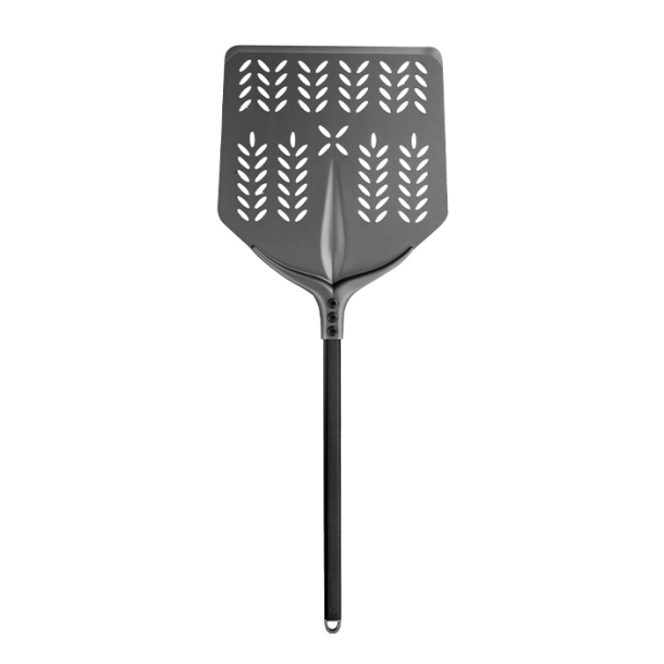 Pizzaspade, perforeret - Cerutti Inox "Tulip 60 Years Black"