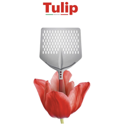Pizzaspade, perforeret - Cerutti Inox "Tulip"