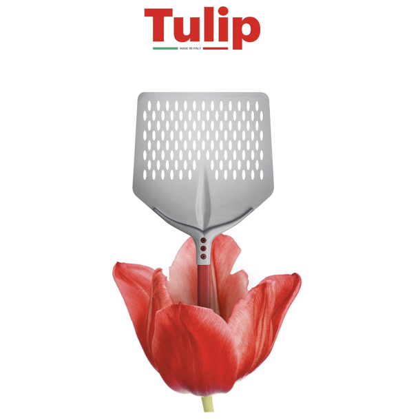 Pizzaspade, perforeret - Cerutti Inox "Tulip"