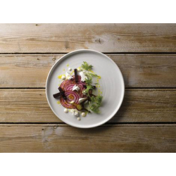 CHURCHILL VELLUM tallerken m. kant - 6 stk.