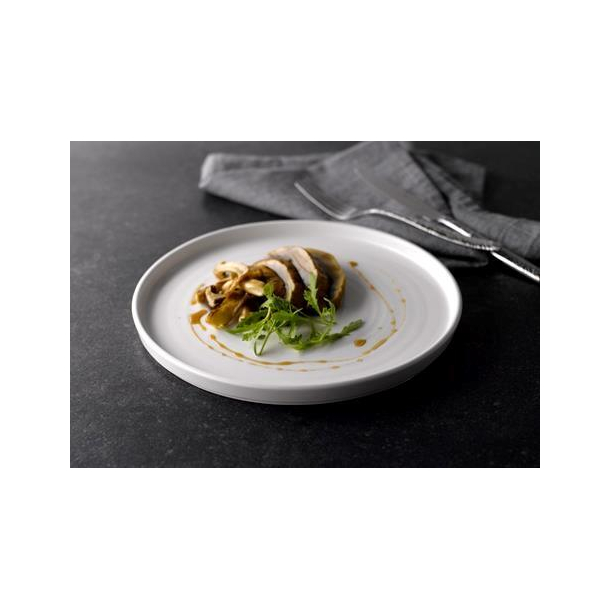 CHURCHILL Stonecast Walled Chefs tallerken - hvid - 6 stk.