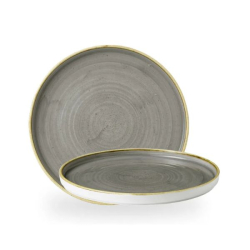 CHURCHILL Stonecast Walled tallerken - gr - 6 stk.