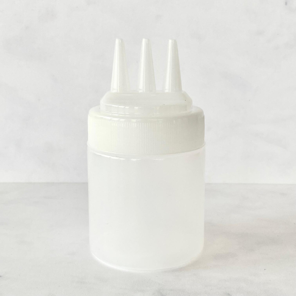 Squeeze flaske - trippel tud - 3 huller