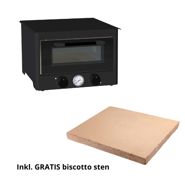 "Grand Gourmet" elektrisk pizzaovn - multiovn (Introtilbud inkl. biscotto sten)