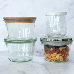 Lg til WECK glas - rustfri stl - 10 cm