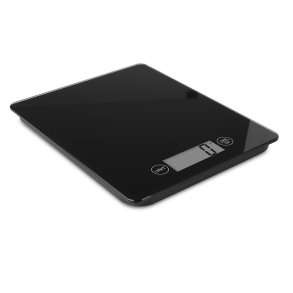 Digital køkkenvægt - sort glas - 15 kg