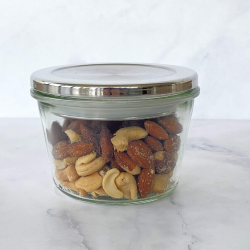 Lg til WECK glas - rustfri stl - 10 cm