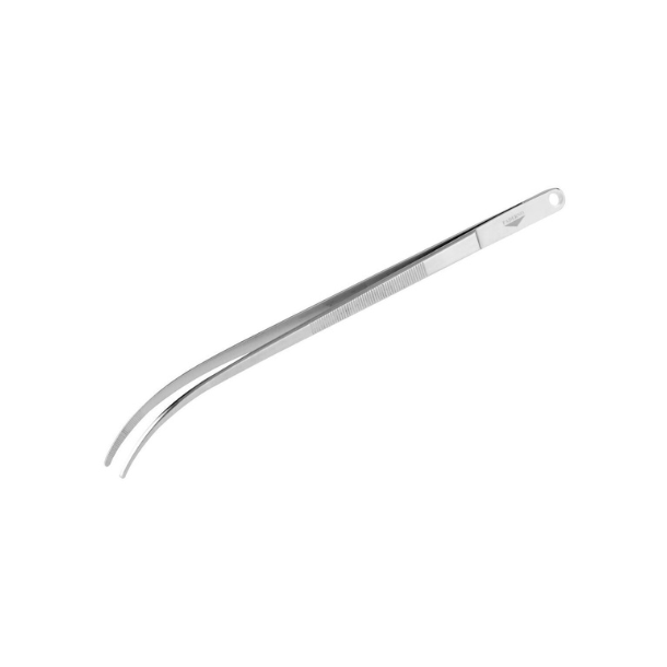 Madpincet med buet spids - rustfri st�l - 31 cm