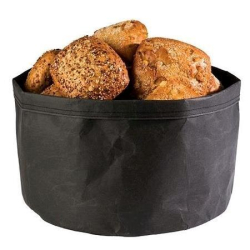 Brdkurv med papirpose-look - sort