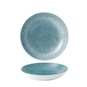 CHURCHILL RAKU dyb tallerken - bl - 12 stk.