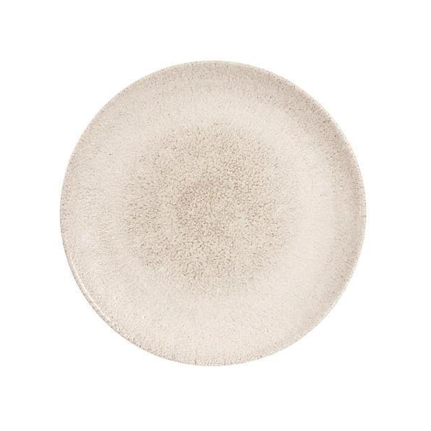 CHURCHILL RAKU tallerken - sand - 12 stk.