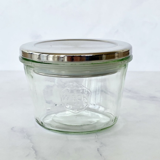 Lg til WECK glas - rustfri stl - 10 cm
