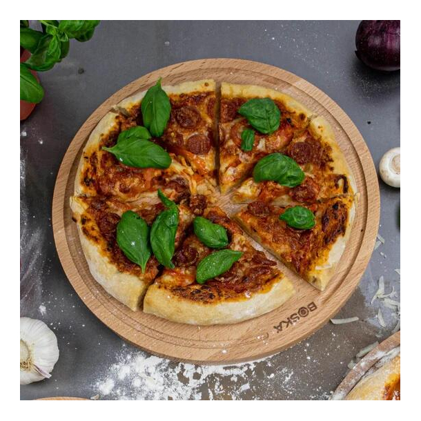 Pizza serveringsbrt - bgetr - rund