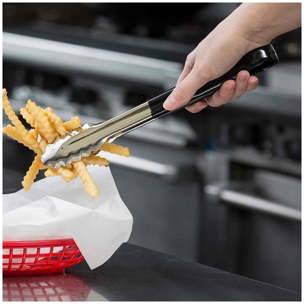 Serveringstang med sort greb