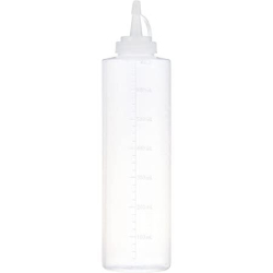 Squeeze flaske - klar - m. prop