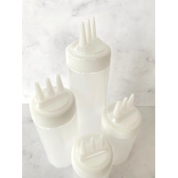 Squeeze flaske - trippel tud - 3 huller