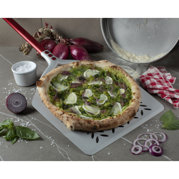 Pizzaspade, perforeret - Cerutti Inox "Tulip 60 Years"