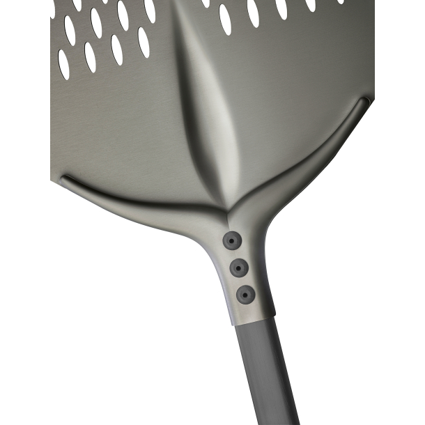 Pizzaspade, perforeret - Cerutti Inox "Tulip Black"