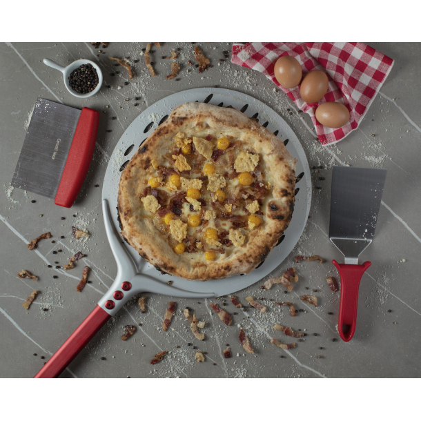 Pizzaspade, perforeret, RUND - Cerutti Inox "Tulip"