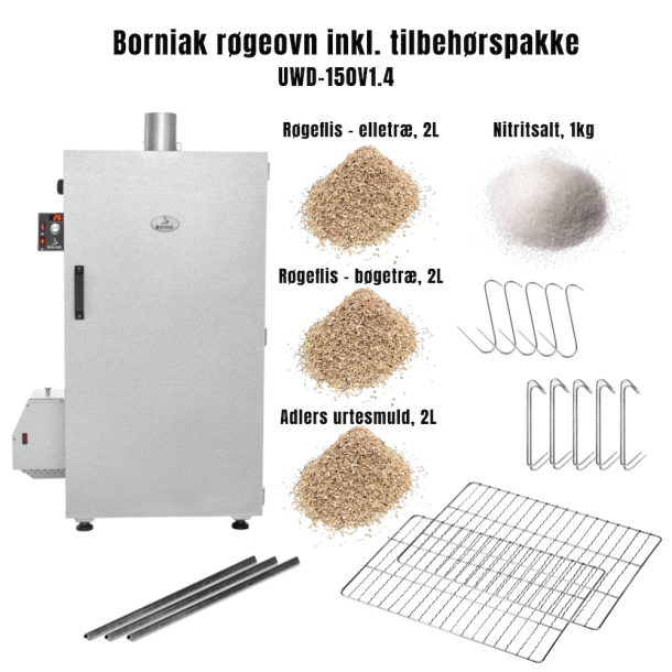 BORNIAK rgeovn UWD-150V1.4 - INKL. tilbehrspakke