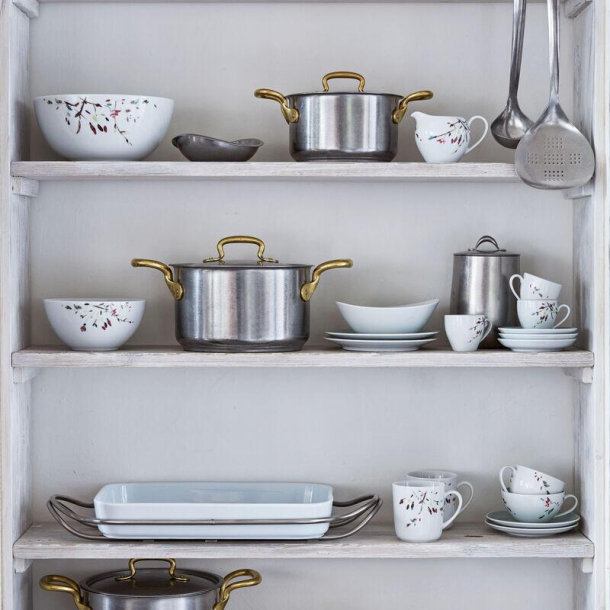 Vintage grydest - 4 gryder + 3 lg