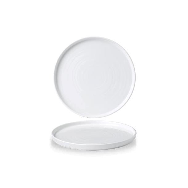 CHURCHILL Stonecast Walled Chefs tallerken - hvid - 6 stk.