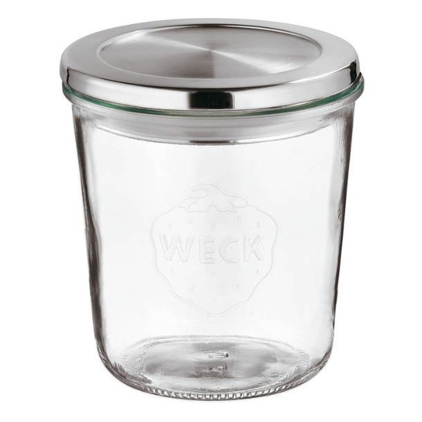 L�g til WECK glas - rustfri st�l - 10 cm