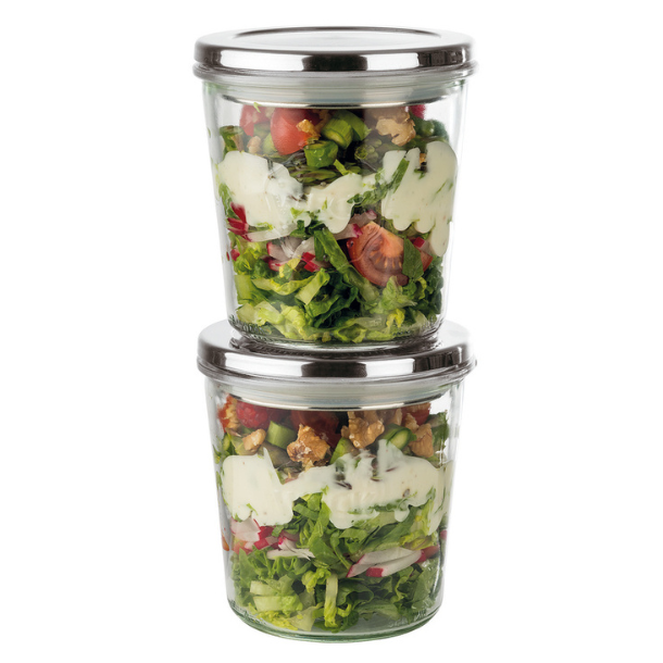 L�g til WECK glas - rustfri st�l - 10 cm