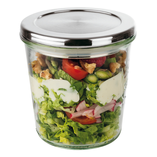 L�g til WECK glas - rustfri st�l - 10 cm