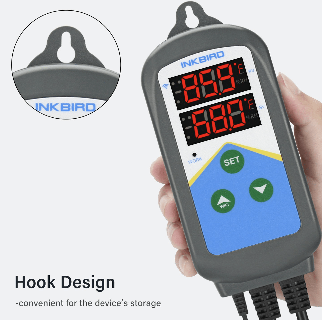 Inkbird ITC-308-WiFi Digitaler Temperaturregler / Thermostat mit Fühler –